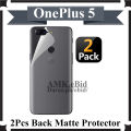 2 Pack OnePlus 5 Back Matte Protector Soft Skin Sheet Soft Film Protector For OnePlus 5. 