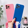 For iPhone 12 Pro Max Crossbody Sling Shoulder Strap Lanyard Case Cover Soft Phone Case. 