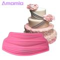 Amamia Fondant Mold Reusable 3D Satin Ribbon Lace Trim Fondant Cake Mould. 