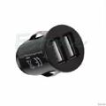 New universal car charger dual usb port adapter cigarette lighter converter black 1 pc. 