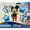 MICKEY MOUSE THEME FOIL BALLOON SET - PACK OF 5 FOIL BALLOONS - MICKEY MOUSE FOIL BALLOONS. 