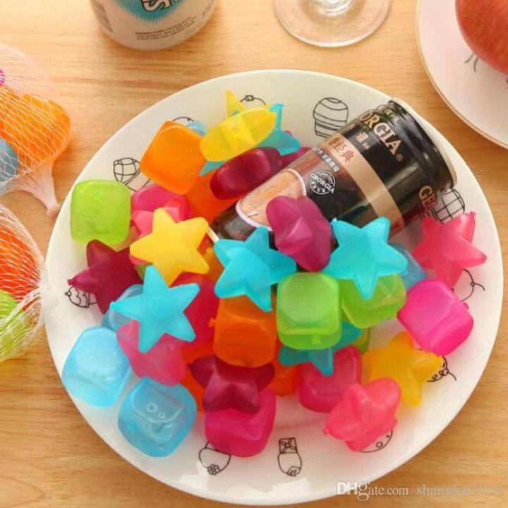 [ - REUSABLE ICE - ] Multi Shaped Pack of 12 Reusable Silicone Ice Cube Packs