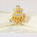 Half Moon Star Nose Pin Yellow Gold Plated for women, Nose ring Jewelry for Women and Girls. 