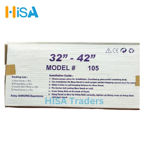 Best Quality LCD/LED Wall Mount Bracket Flat Panel 32"-42" - Hisa Traders