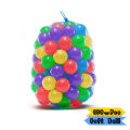 100 Pcs Soft Multicolor Tent House Balls For Kids Boys Girls Toys Plastic Ocean Ball Play Toy Multi Color - Playing and Fun Set For. 