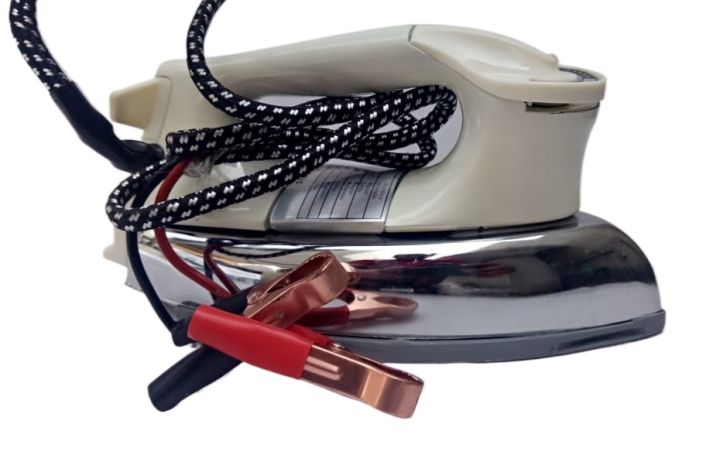 New Technology Automatic 12 Volts Direct Battery Operated Solar Energy DC Power UPS Dry Iron Best Quality