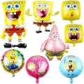 1pcs Cartoon SpongeBob SquarePants Patrick Star foil Balloons girl Boy children s Birthday Party Decor Baby Shower Helium Globos. 
