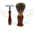 Complete Wooden Men Shaving Set (kit) With Stand Perfect Gift or Personal Use. 