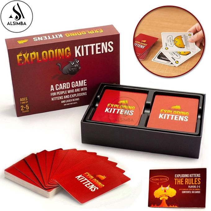 Exploding Kitten LLC A Russian Roulette Cards Game Series For Kids - New Special Popular Edition English Version 2 to 5 Players Strategic Families & Friends Games