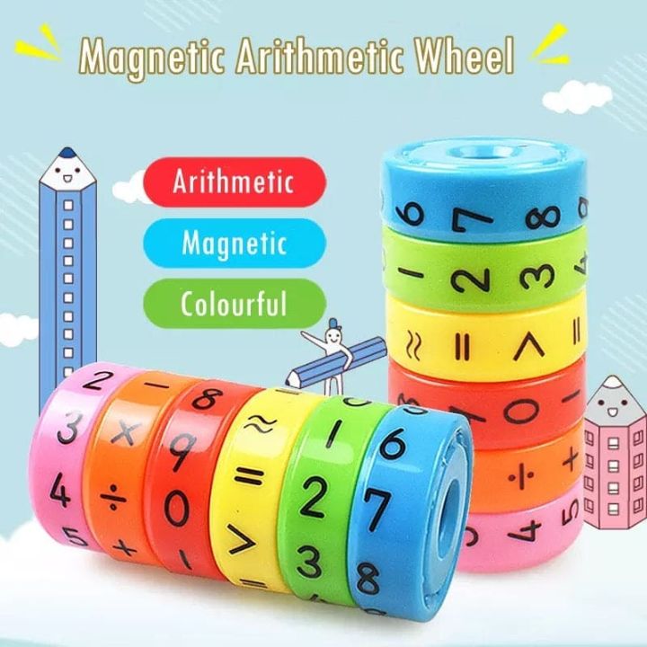 Magnetic Educational Plastic Toy for Children | 6 Pcs Magnetic Math ...