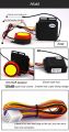 Motorcycle 12V 2 Way vibration  Anti Theft Device Wireless Alarm Lock Remote Engine Starter Alarm Motorcycle With GPS. 