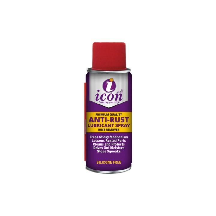 ICON Anti Rust Spray Stops Squeaks Dives Out Moisture Loosens Rusted Parts 450Ml