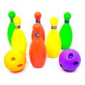 Moden Design Real Action Bowling Game Includes 6 Multi-Colored Pins and 2 Bowling Balls Set. 
