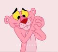 Baby pink panther Painting on canvas (3 sizes available) for your kids room living dinning coffee shop handmade home decor product birthday, wedding, engagement, Christmas, new year, Valentine, promotion, baby shower, bridal party, marriage gif. 