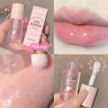 1PC Gege bear Fruit Hydrating Plumping Lip Gloss Crystal Jelly Long Lasting Not Sticky Clear Lips Oil Beauty Care Comestic Tools. 