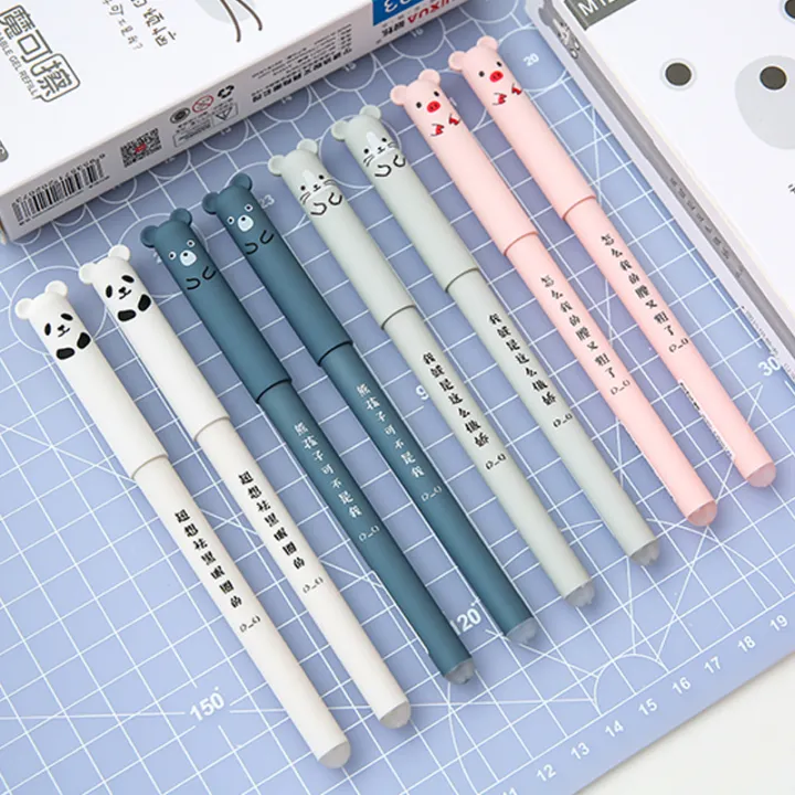 Cute%20Cartoon%20Erasable%20Gel%20Pen%200.35mm%20Black/Blue%20Ink%20Pen%20Student%20Stationery%20-%20Image%202