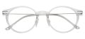 Round Shape White Transparent Glasses Frame for Men Women Unisex. 