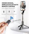 Q08 Handheld Gimbal Smartphone Bluetooth Handheld Stabilizer with Tripod selfie Stick Folding Gimbal for All Cellphone. 