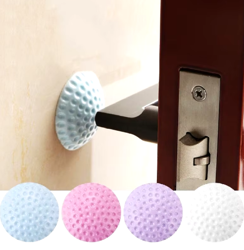 5Pcs Door Stopper Wall Protector Rubber Bumpers,Self Adhesive Silicone Wall Protectors, Hemispherical Door Handle Guard Stopper Bumper for Bedroom, Kitchen, Office