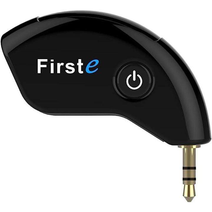 FirstE Bluetooth Transmitter, Portable Wireless Audio Adapter for TV, Paired with 2 Bluetooth Headphones/Speakers