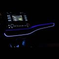 Car Blue LED Central Control Instent Panel Ambient Light for Toyota Highlander 2013 2014 2015 2016 2017 2018 2019. 