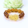 Feng Shui Citrine Gem Stone Wealth Pi Xiu Bracelet Attract Wealth and Good Luck. 