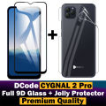 Dcode Cygnal 2 Pro Glass Protector 5D-10D-11D-21D-9D Glass Full Coverage + Back Protector Transparent Hydrogel Soft Film jell Protection For Dcode Cygnal 2 Pro. 