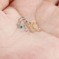 1C Steel ose ings ostril Earring iercings Crtal azir Screw iercings rong em ose Stud ings o Jewelry etainer 20. 