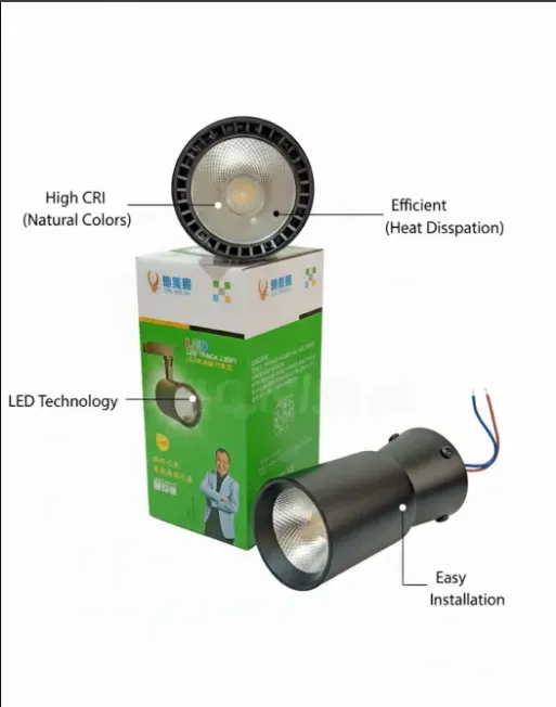 Modern COB LED Track Light Spotlight – Adjustable Rail Mounted Spot ...