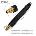 High Pressure Water Spray Nozzle Hose Pipe Adjustable Metal Spray Nozzle Water Pressure Booster Water Spray Gun for Car Wash cleaning & Gardening Water Pressure Nozzle. 