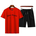 PALM ANGELS PRINTED COTTON HALF SLEEVES O NECK SHORT & TSHIRT FOR MEN BOYS. 