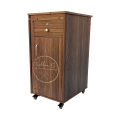 Iron Stand Folding With Storage Cabinet & Wheels Including Brakes - Wooden Iron Stand - Ironing Board Foldable - Adjustable. 