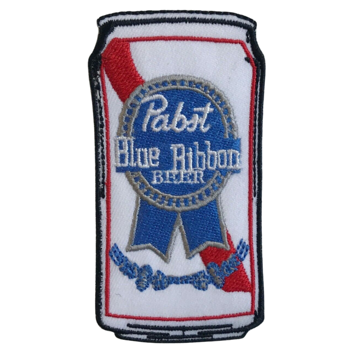Pabst Blue Ribbon BEER Embroidered Iron on Patch Sew On Badge For Kids Bags Jeans Caps Applique