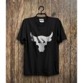 WWE The Rock Bull Head Logo T Shirt Men's Shirt Black Imported Quality. 