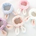 Women Cute Coral Fleece Rabbit Ears Elastic Headbands Soft Wash Face Bath Hairbands Girls Holder Turban Hair Accessories. 