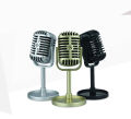 Juenndy Classic Retro Dynamic Vocal Microphone Vintage Style Mic Universal Stand Compatible Live Performance Karaoke Studio Recording. 