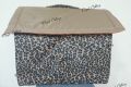 IMPORTED Cheetah Print CAT & PUPPY House - Large. 
