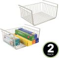 Multi-Purpose Metal Hanging Under Shelf Storage Basket Holder Drawer Organizer Wrap Rack Shelving For Kitchen. 
