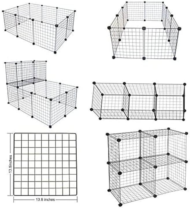 16%20panels%20Portable%20DIY%20Pet%20Playpen%20Animal%20Crate%20DIY%20Metal%20Wire%20Kennel%20Extendable%20Pet%20Fence%20Bunny%20Cage%20For%20Puppy%20Rabbit%20Small%20Animal%20Pen%20-%20Image%203