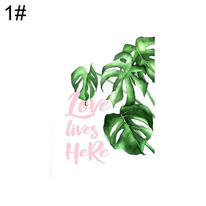 Nordic Tropical Green Leaves Canvas Painting Poster Wall Art Picture Room Decor