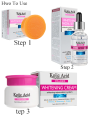Pack of 3 Glow Face Cream Facial Soap ,Face Serum Skin Care Set. 
