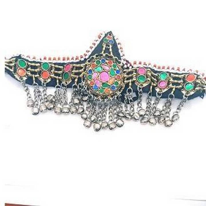 Antique Style Afghan Matha Patti multi