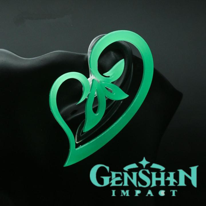 Genshin Impact Earwear Sumeru Communication Tool Cosplay Resin Luminous Akasha Terminal Ear Clips Props Earplug Jewelry Eardrop