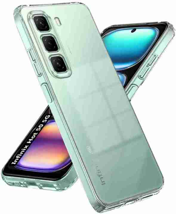 Infinix Hot 50 Pro Plus Cover New Ultra Thin Soft Tpu Silicon Dust Proof Transparent Back Cover