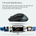 A4Tech FB35CS - Bluetooth + 2.4G Wireless - Rechargeable Type C - Silent Clicks - 2000 DPI - Connects 3 Devices - For PC/Laptop/Tablet/Smart TV. 