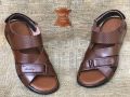 Maazu Leather Sandal For Men - Color Brown. 