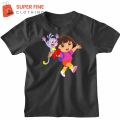 Dora Fine Jersey Printed Tshirt for kids ,Boys and Girls. 
