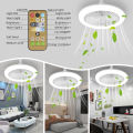 Ceiling Fan Lamps with Remote Control E27 Ventilator Lamp Aromatherapy 30W Electric Fan Lamp for Bedroom Living Room Decorative. 