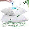 Fast Forward Waterproof Pillow Protector Encasement - Zippered, Pack of 2 - Protects Against Allergens, Dust Mites, and Spills. 