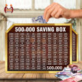 300,000 Saving Box – Wooden Money Saving Challenge Chart – Rupee Slot Box for Kids & Adults – Target-Based Cash Collection Bank – Gift Idea in Pakistan I Saving Box I Saving Money Box I Saving Box For Money I Mister Traders Wooden Saving Box. 